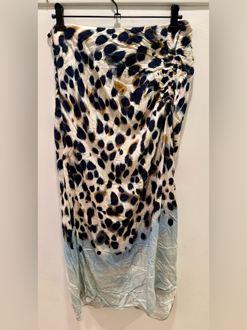 NWOT: A.L.C. Grace Printed Midi Skirt, Side Rouching, sz 4 ($495 retail) - Picture 9 of 12